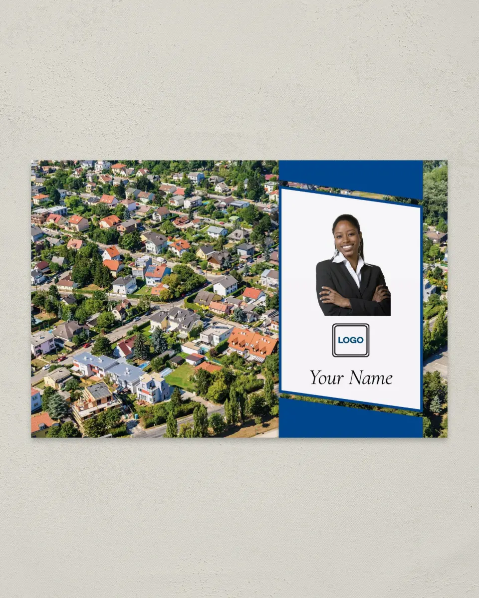 This is a 6" x 9" Postcard called Agent Intro printed in full color