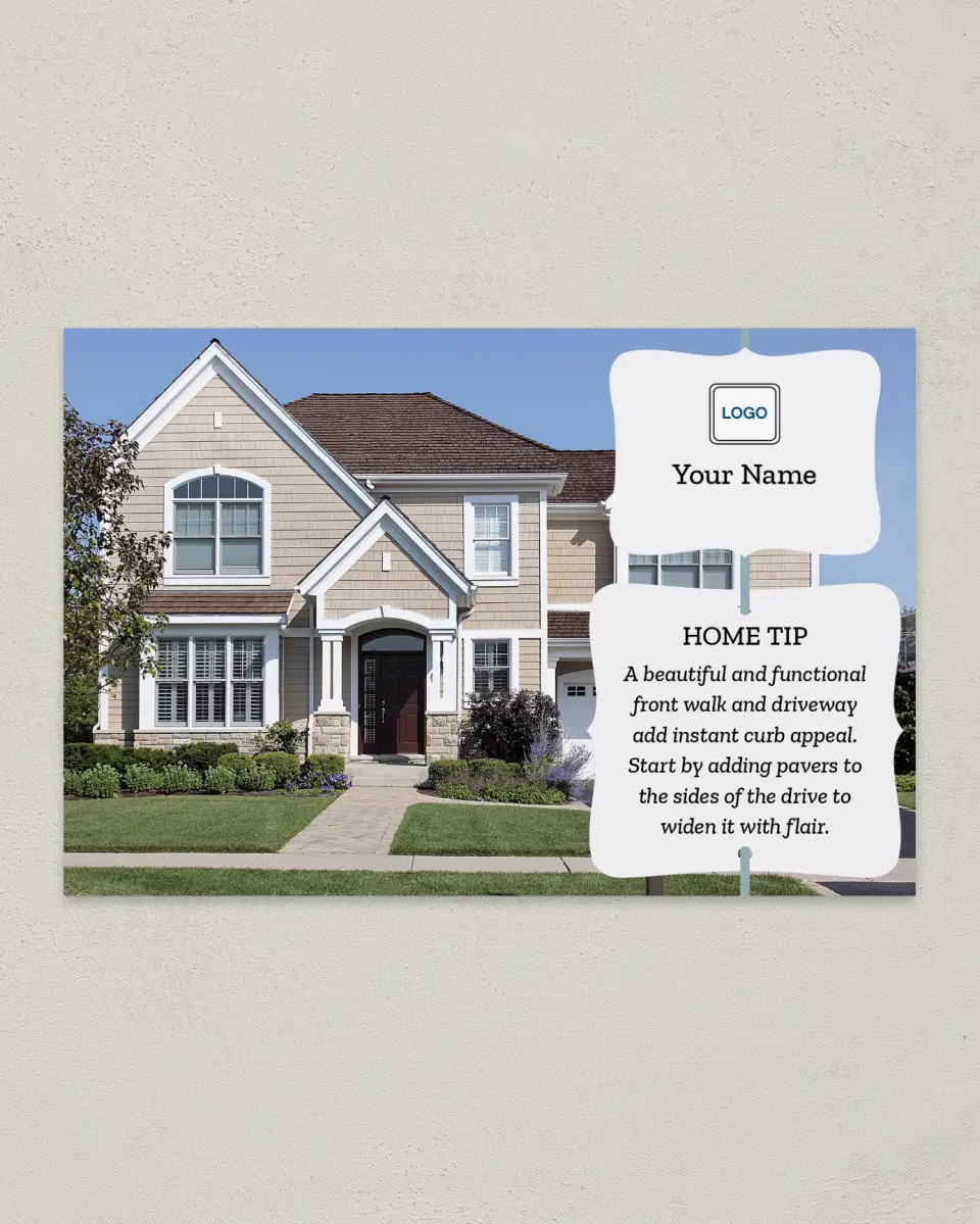 This is a 6" x 9" Postcard called Home Tip - Instant Appeal printed in full color
