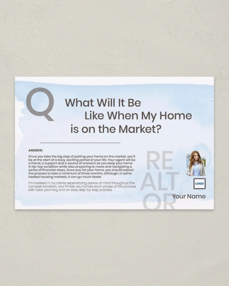 This is a 6" x 9" Postcard called Reality Check printed in full color