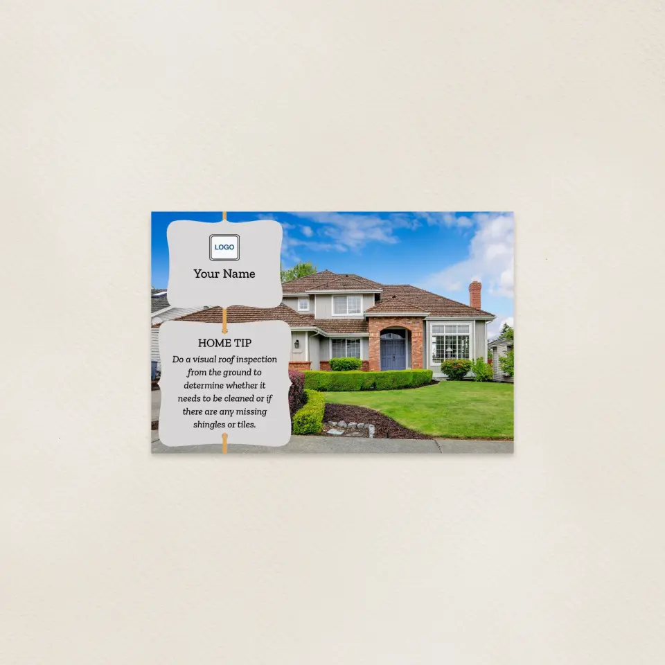 This is a 6" x 9" Postcards with Magnetic Strip called Home Tip - Top Shelf printed in full color