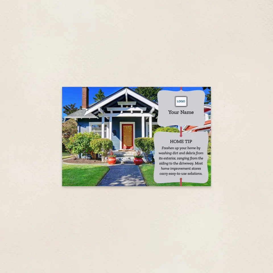 This is a 6" x 9" Postcards with Magnetic Strip called Home Tip - Clean Me printed in full color