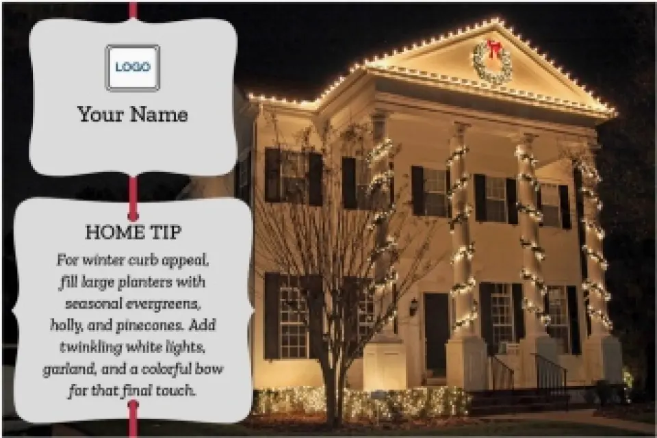 This is a 6" x 9" Postcards with Magnetic Strip called Home Tip - Seasonal Appeal printed in full color