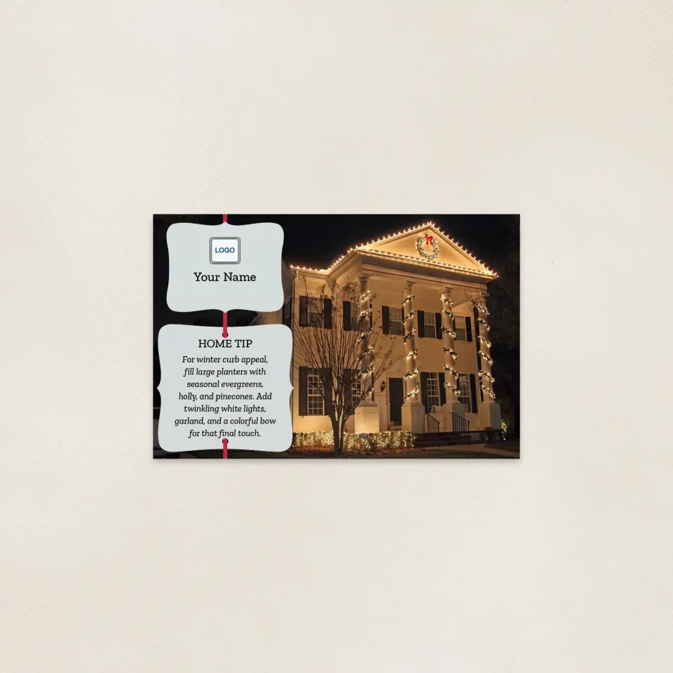 This is a 6" x 9" Postcards with Magnetic Strip called Home Tip - Seasonal Appeal printed in full color