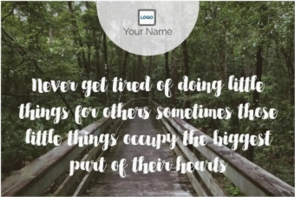 This is a 6" x 9" Postcards with Magnetic Strip called Little Things printed in full color