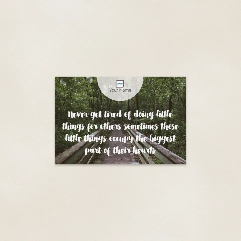 This is a 6" x 9" Postcards with Magnetic Strip called Little Things printed in full color
