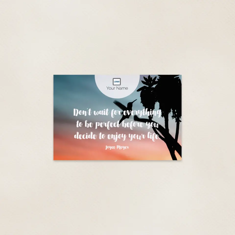 This is a 6" x 9" Postcards with Magnetic Strip called Inspiration Enjoy Life printed in full color