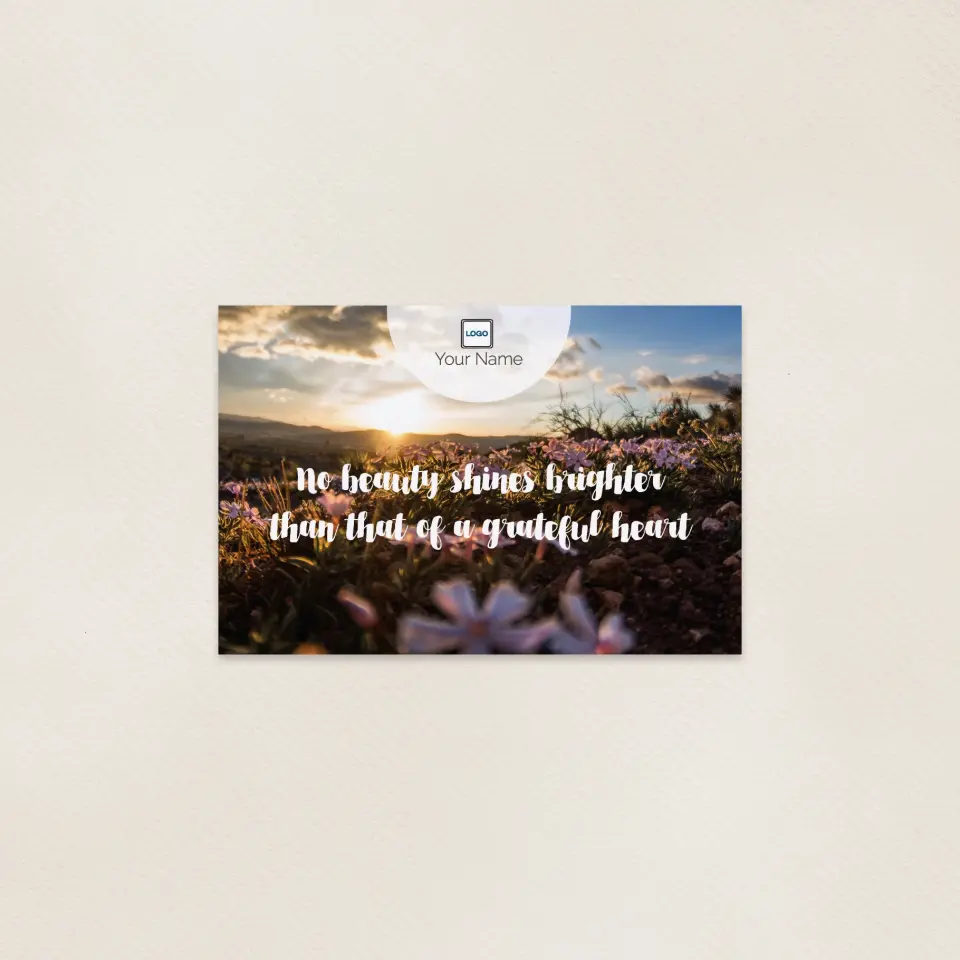 This is a 6" x 9" Postcards with Magnetic Strip called Inspiration Grateful Heart printed in full color