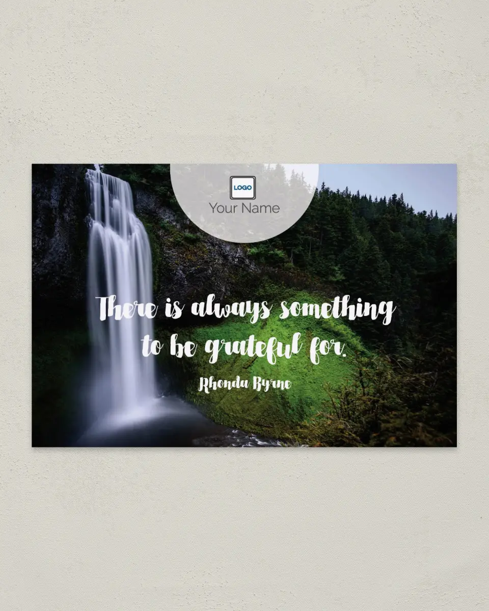 This is a 6" x 9" Postcard called Always Something printed in full color
