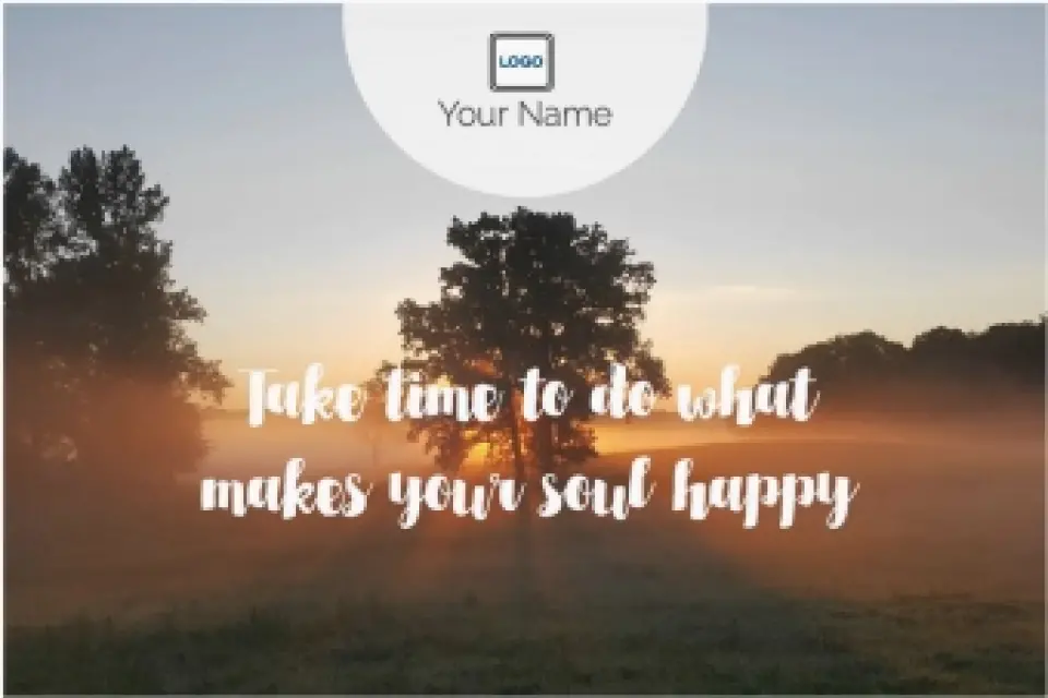 This is a 6" x 9" Postcards with Magnetic Strip called Soul Happy printed in full color