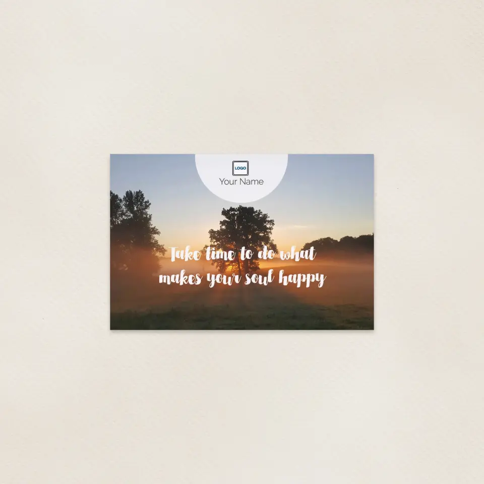 This is a 6" x 9" Postcards with Magnetic Strip called Soul Happy printed in full color