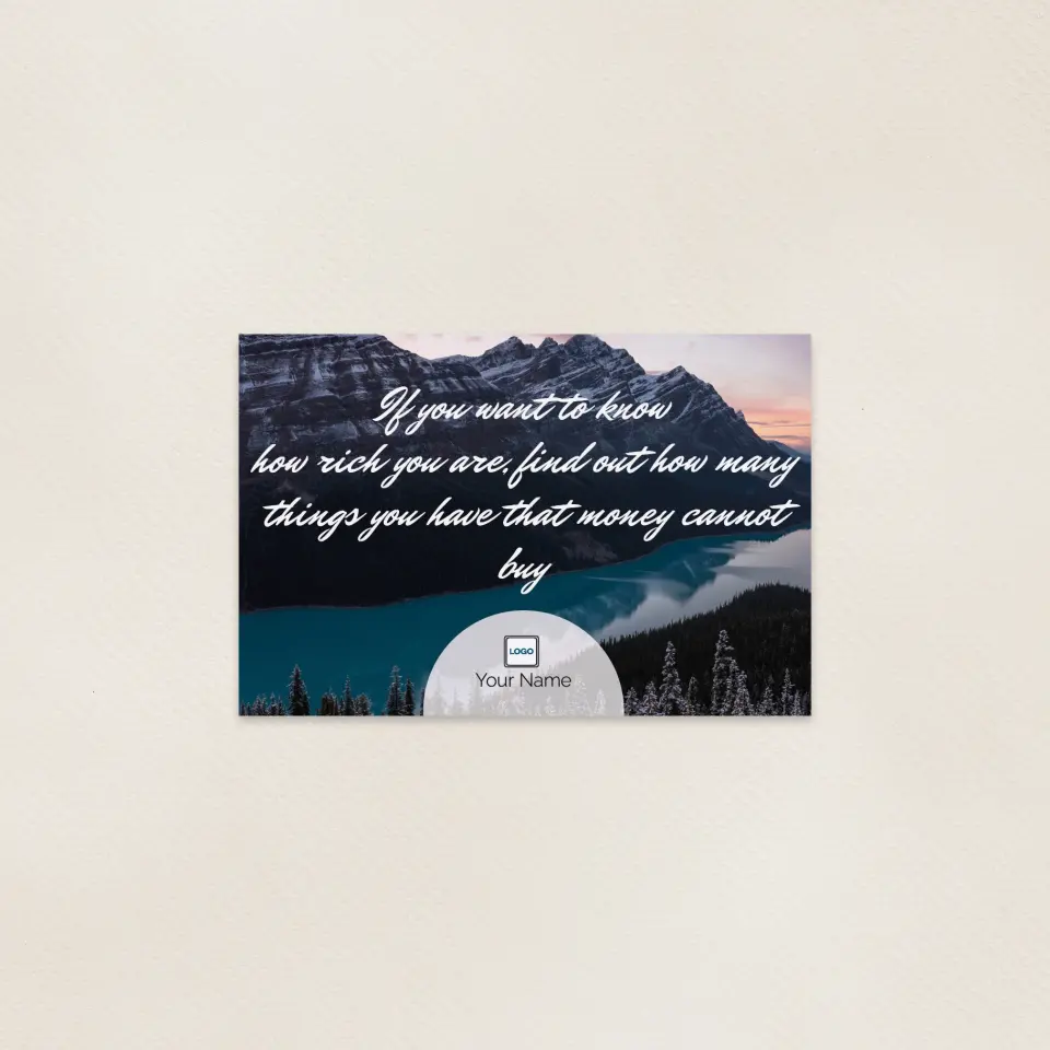 This is a 6" x 9" Postcards with Magnetic Strip called How Rich printed in full color