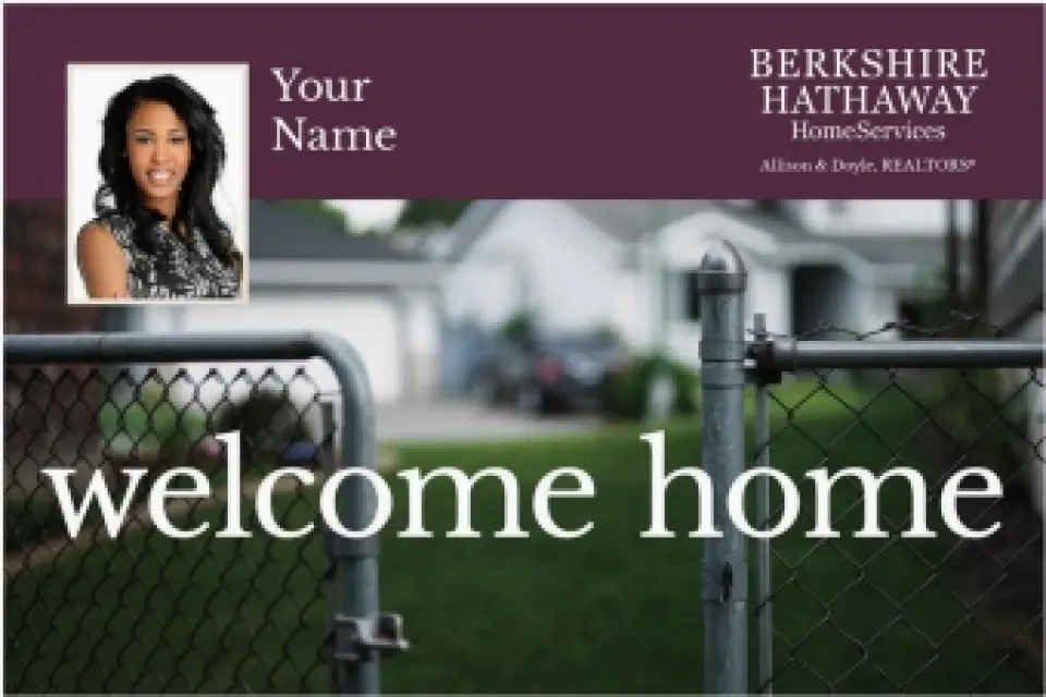 This is a 6" x 9" Postcards with Magnetic Strip called Berkshire Hathaway HomeServices Postcards with Magnetic Strip printed in full color