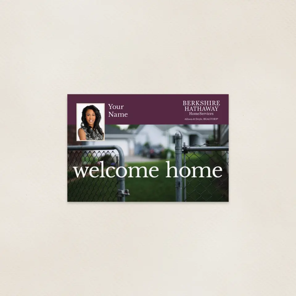 This is a 6" x 9" Postcards with Magnetic Strip called Berkshire Hathaway HomeServices Postcards with Magnetic Strip printed in full color