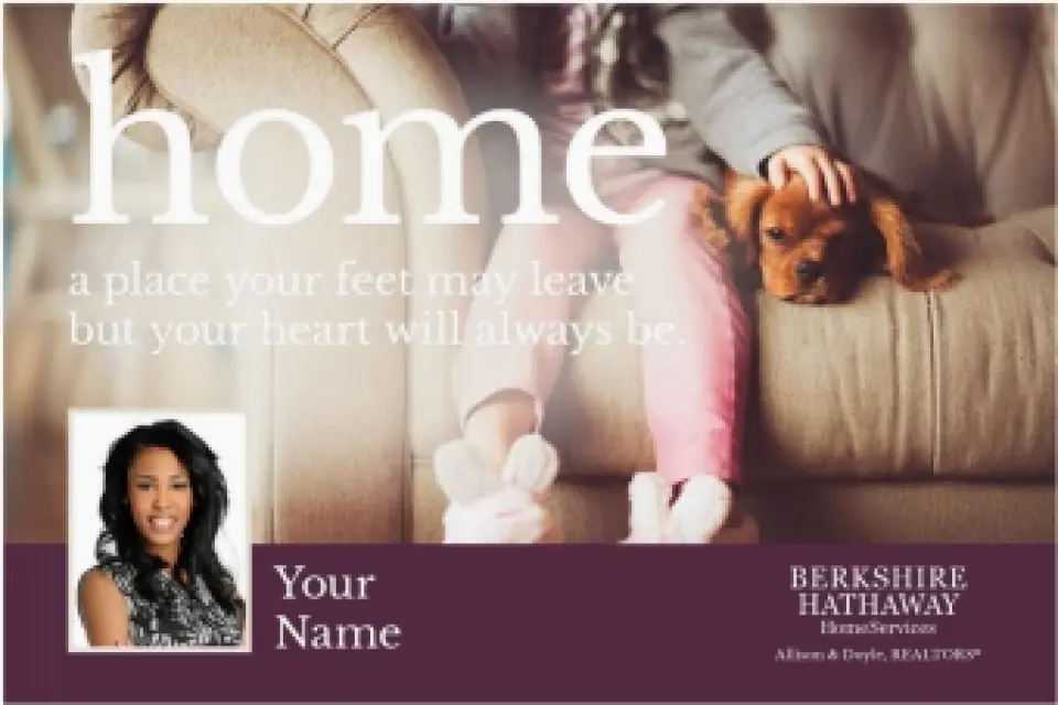This is a 6" x 9" Postcards with Magnetic Strip called Berkshire Hathaway HomeServices Postcards with Magnetic Strip printed in full color