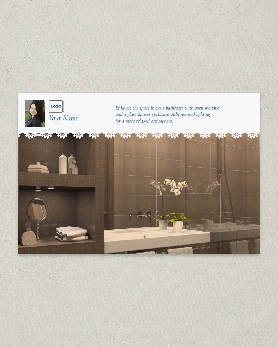 This is a 6" x 9" Postcard called Home Tip - Relaxed Atmosphere printed in full color