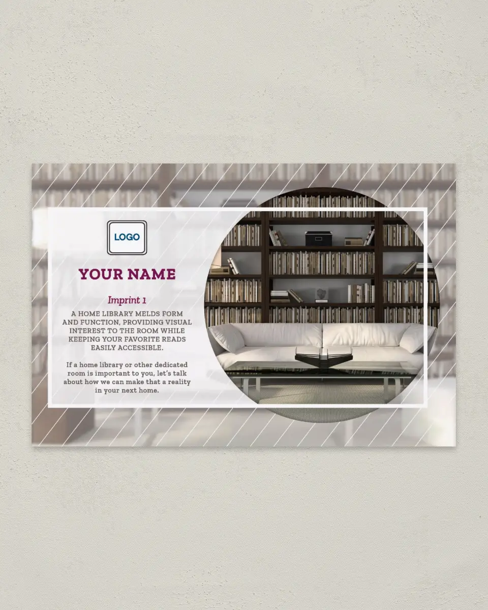 This is a 6" x 9" Postcard called Reading Favs printed in full color