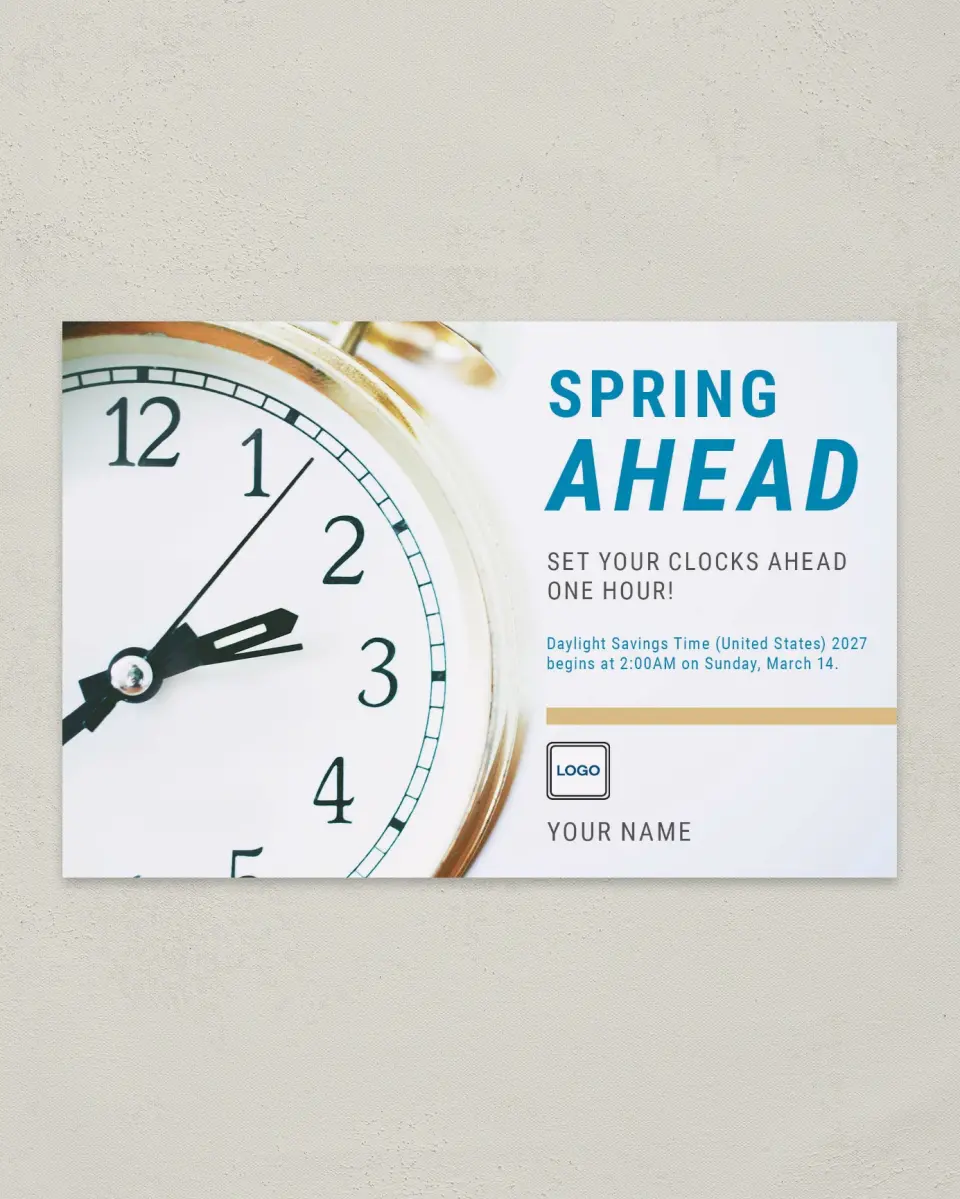 This is a 6" x 9" Postcard called Longer Days printed in full color