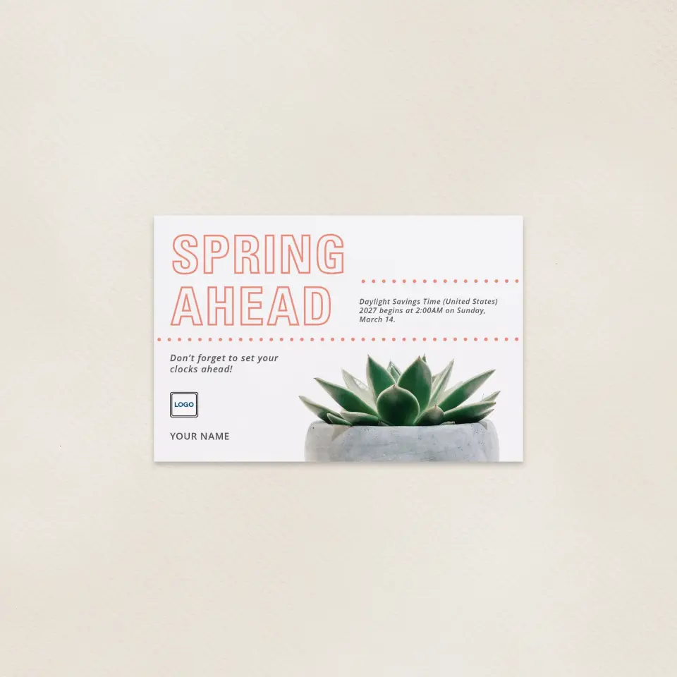 This is a 6" x 9" Postcards with Magnetic Strip called Spring Succulent printed in full color