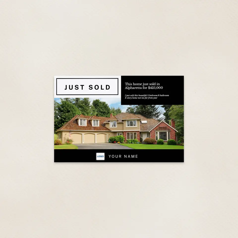 This is a 6" x 9" Postcards with Magnetic Strip called Sold Modern Delight printed in full color