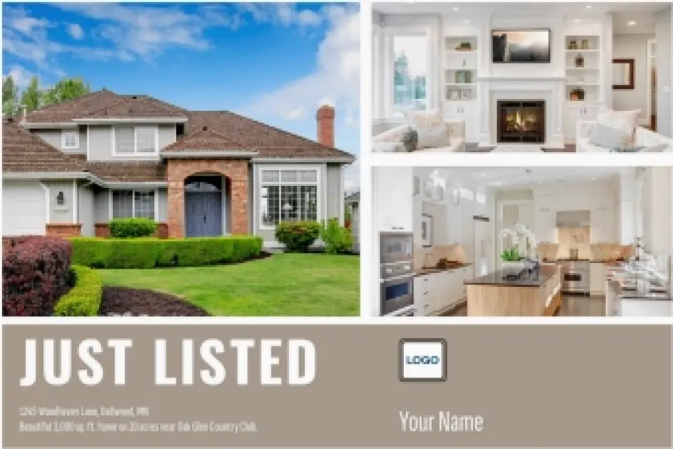 This is a 6" x 9" Postcards with Magnetic Strip called Listed Prime Property printed in full color