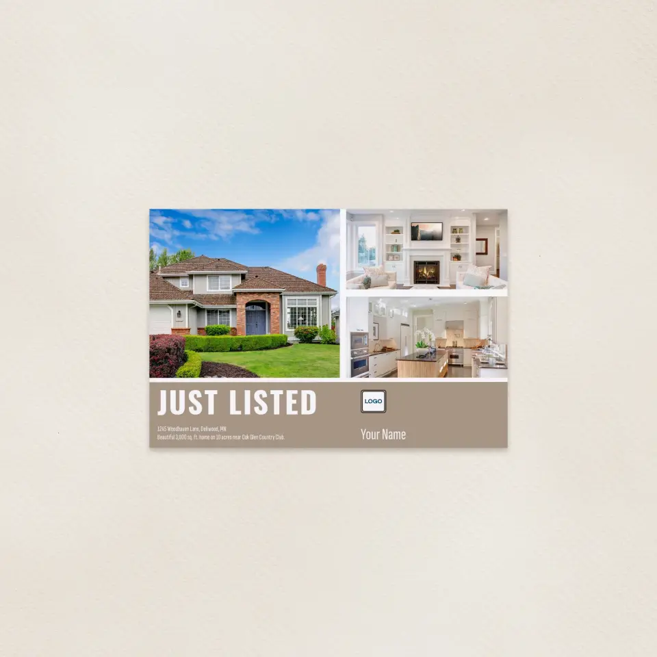 This is a 6" x 9" Postcards with Magnetic Strip called Listed Prime Property printed in full color