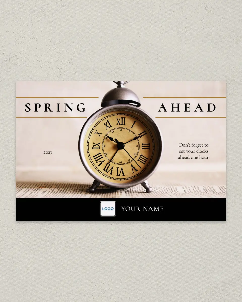This is a 6" x 9" Postcard called Hello, Spring printed in full color