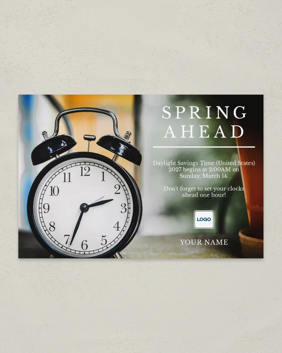 This is a 6" x 9" Postcard called Spring Fresh printed in full color