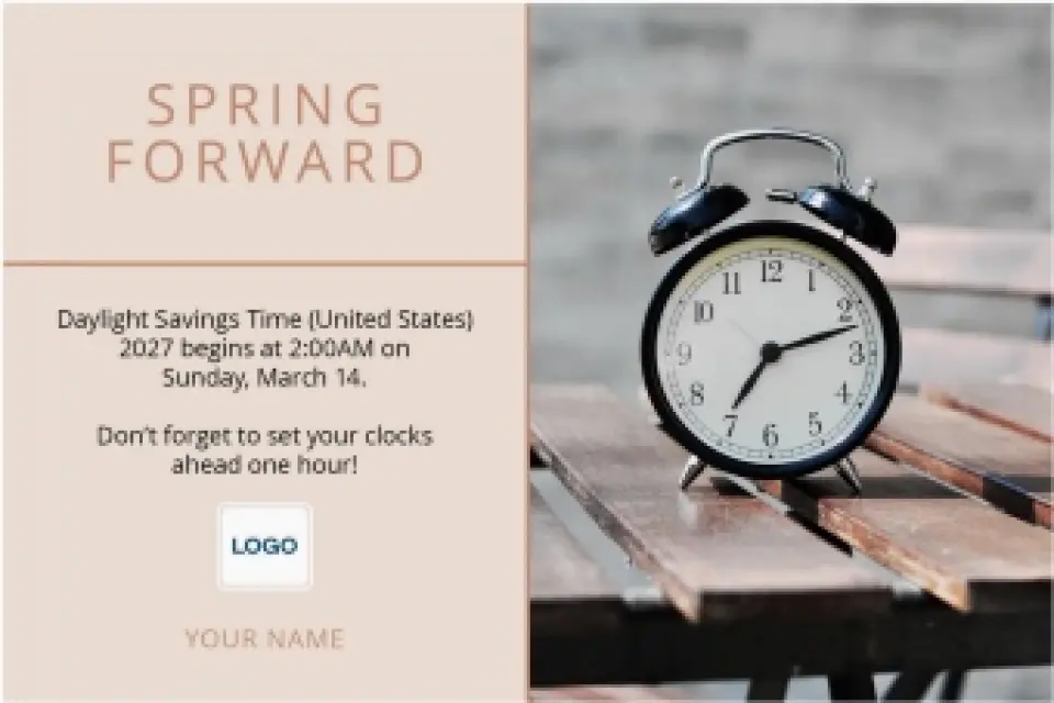 This is a 6" x 9" Postcards with Magnetic Strip called Rustic Clock printed in full color