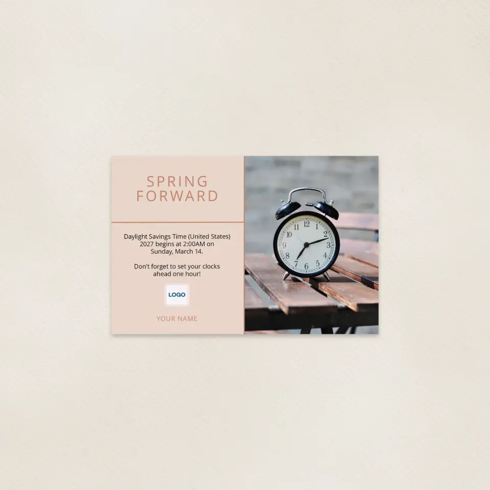 This is a 6" x 9" Postcards with Magnetic Strip called Rustic Clock printed in full color