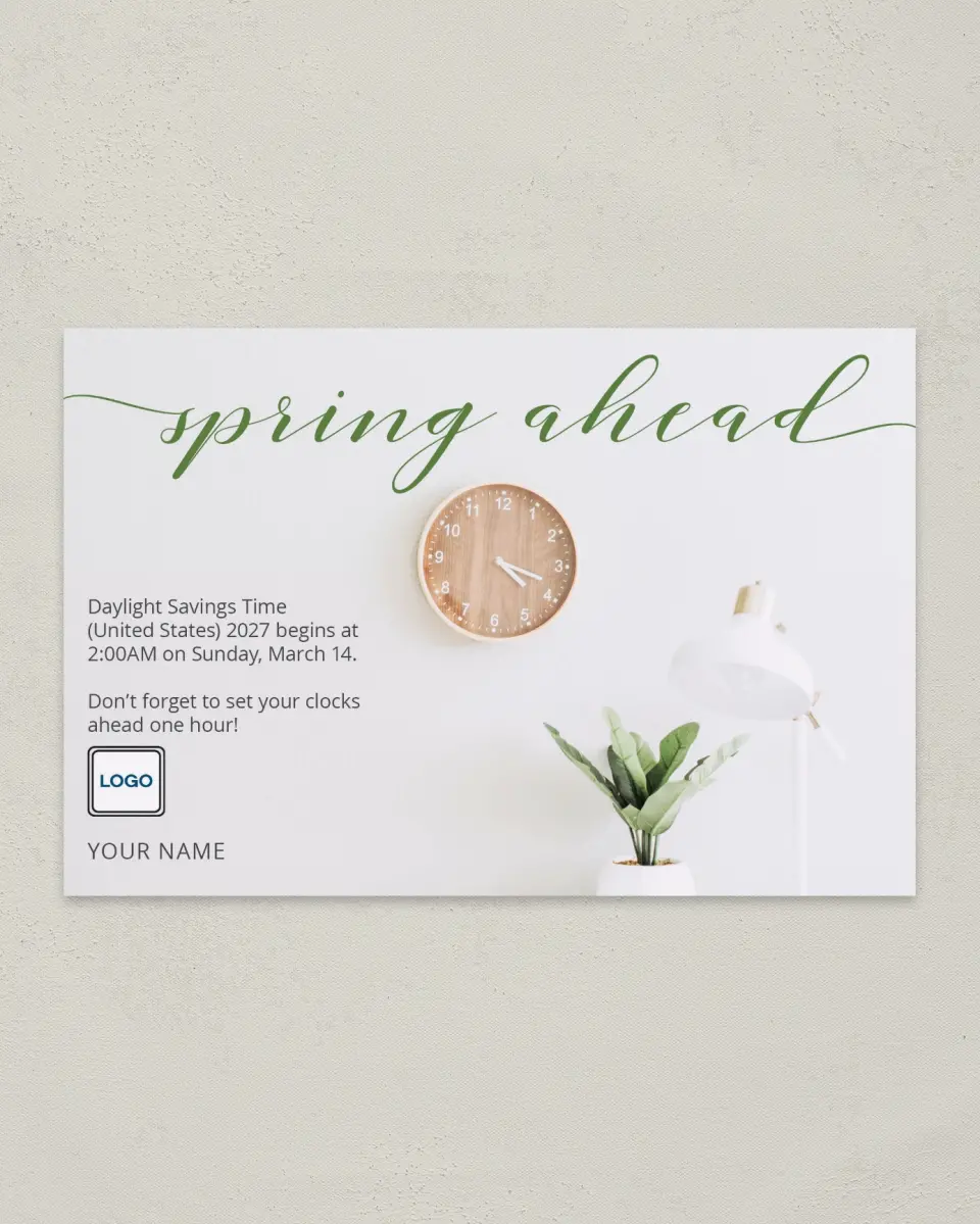 This is a 6" x 9" Postcard called Freshly Spring printed in full color