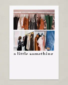This is a 6" x 9" Postcard called A Little Something printed in full color