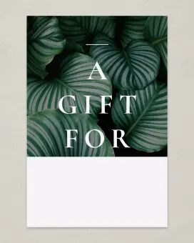 This is a 6" x 9" Postcard called A Gift For You printed in full color