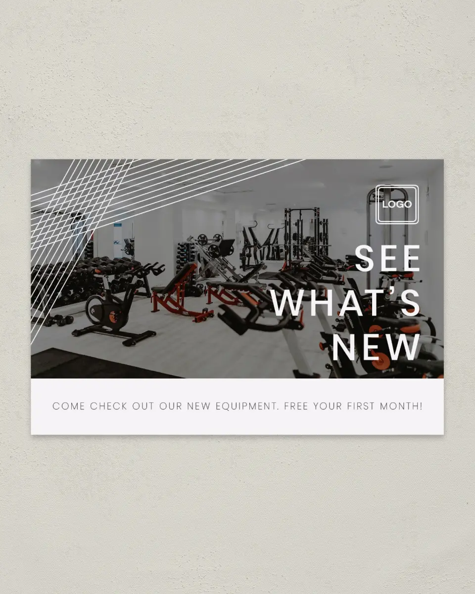 This is a 6" x 9" Postcard called See What's New printed in full color