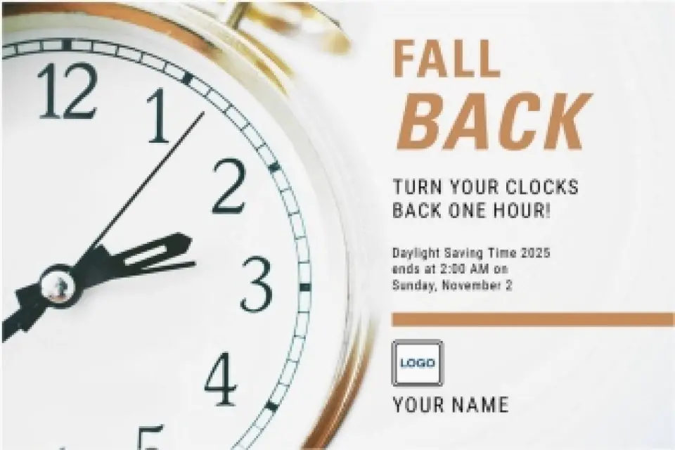 This is a 6" x 9" Postcards with Magnetic Strip called It's Time printed in full color