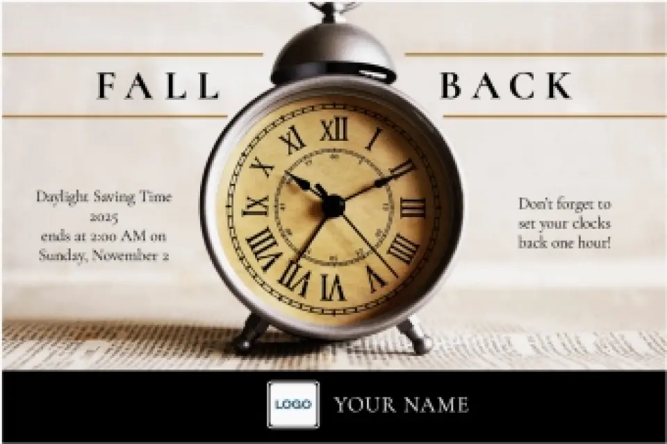 This is a 6" x 9" Postcards with Magnetic Strip called Hello, Fall printed in full color