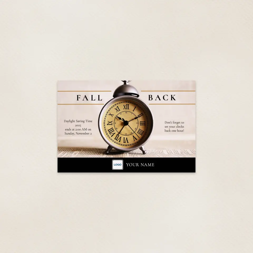 This is a 6" x 9" Postcards with Magnetic Strip called Hello, Fall printed in full color