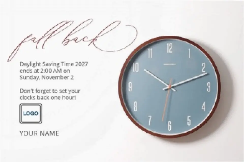This is a 6" x 9" Postcards with Magnetic Strip called Fall Greetings printed in full color