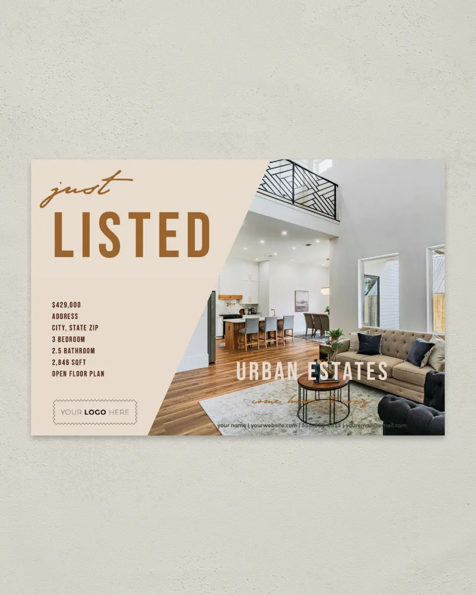 This is a 6" x 9" Postcard called Urban Essence printed in full color