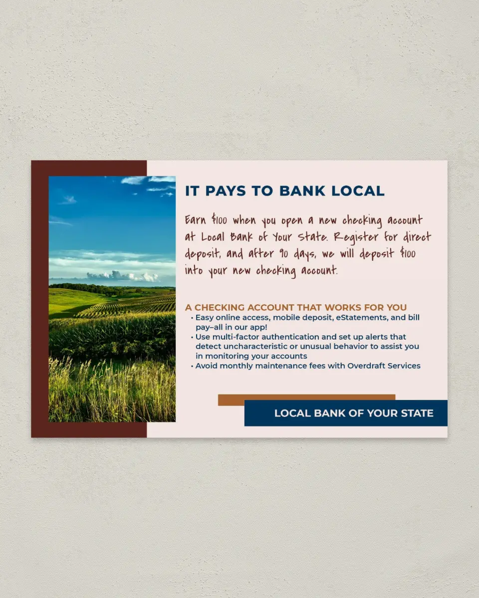 This is a 6" x 9" Postcard called Cultivating Growth printed in full color