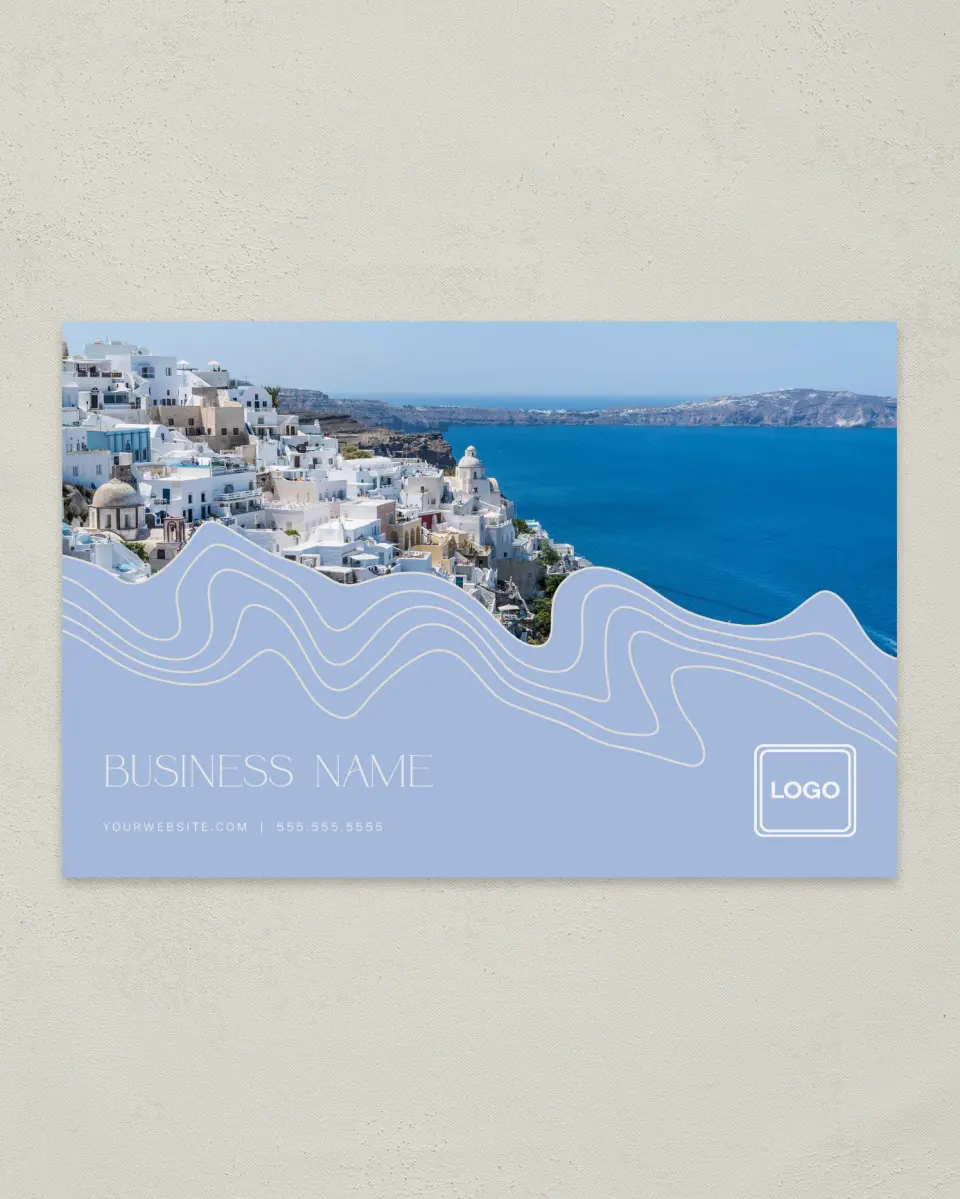 This is a 6" x 9" Postcard called Contoured Connection printed in full color
