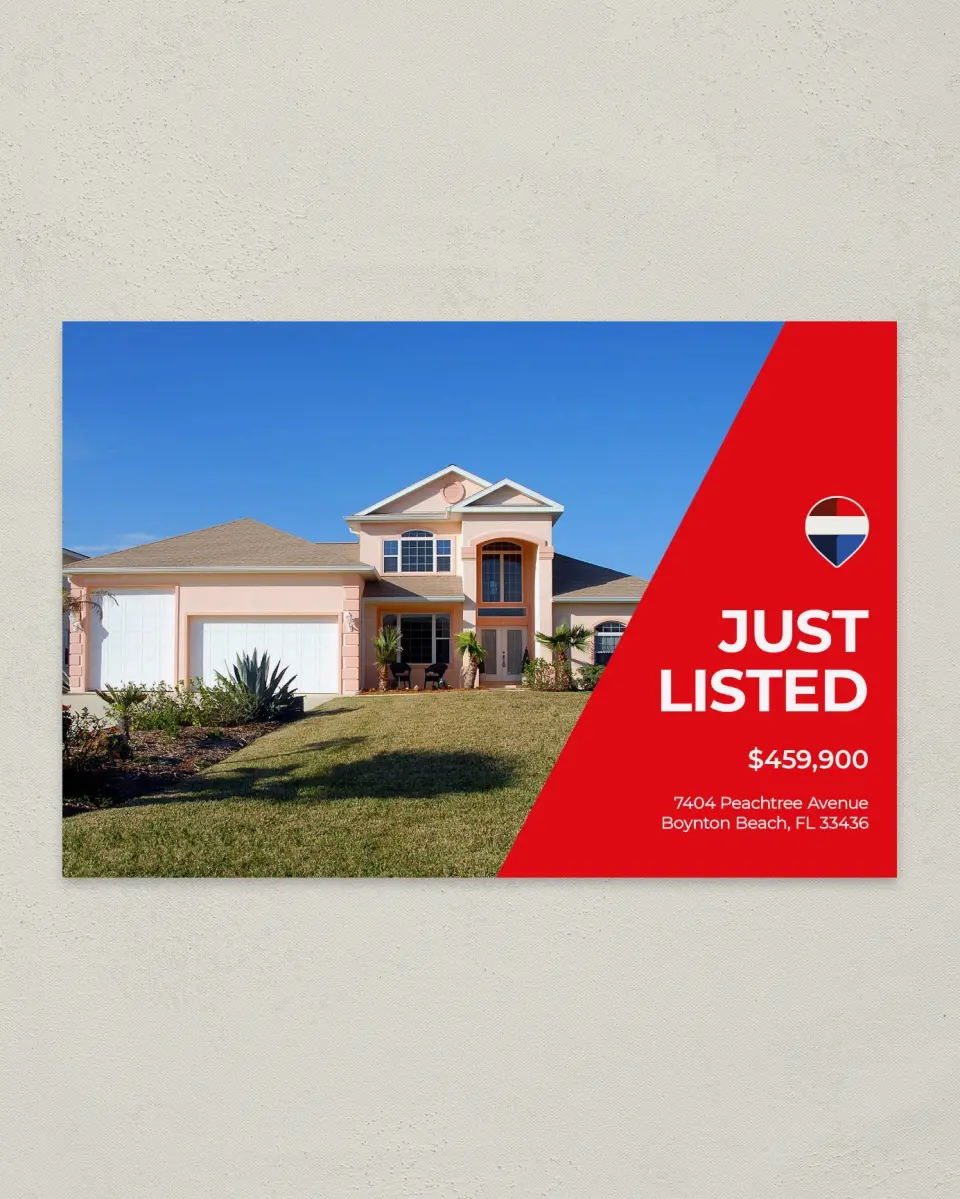 This is a 6" x 9" Postcard called REMAX Stand-Out Agent printed in full color