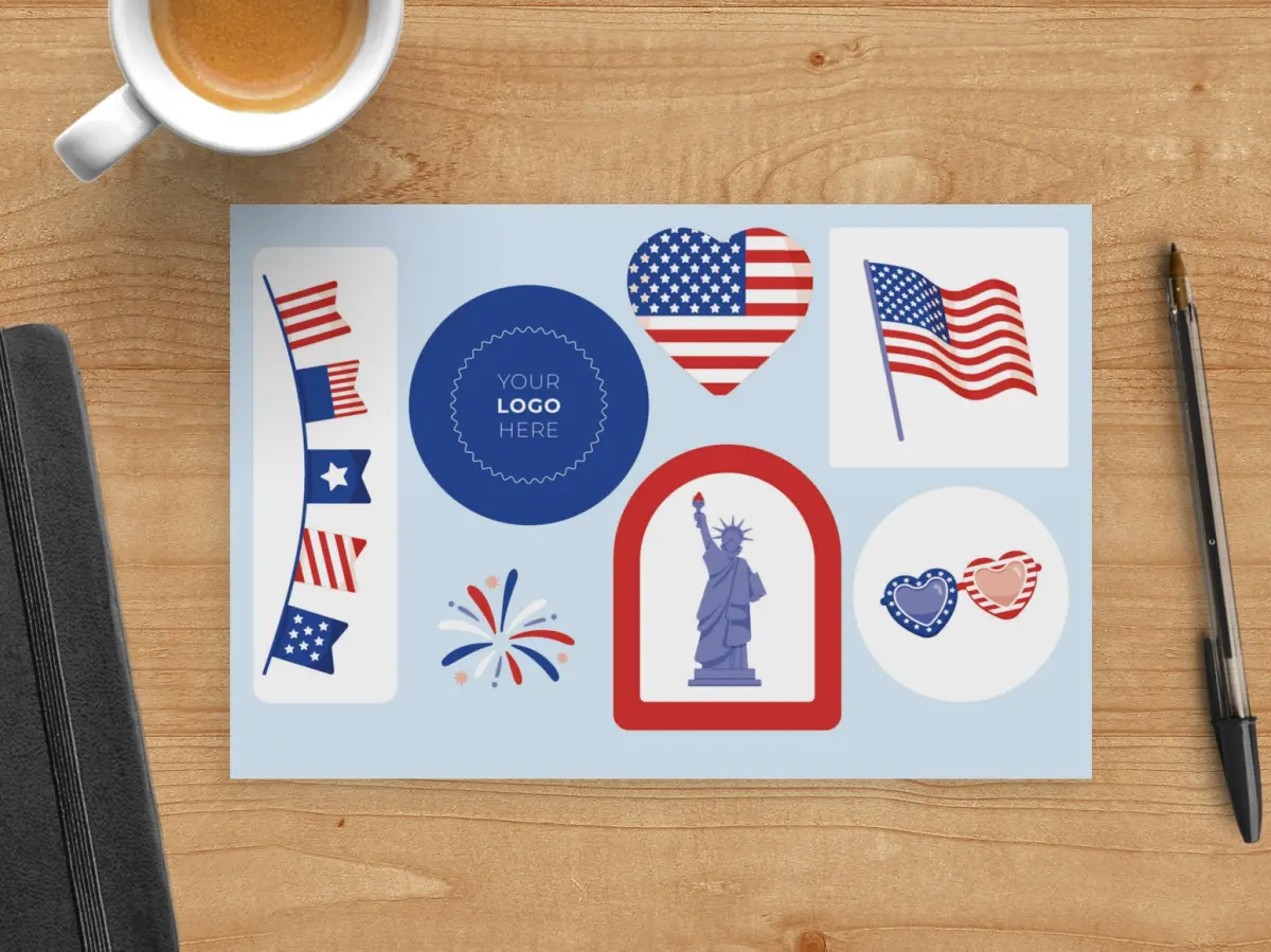 Lively Liberty Business Sticker Postcards | Truly Engaging