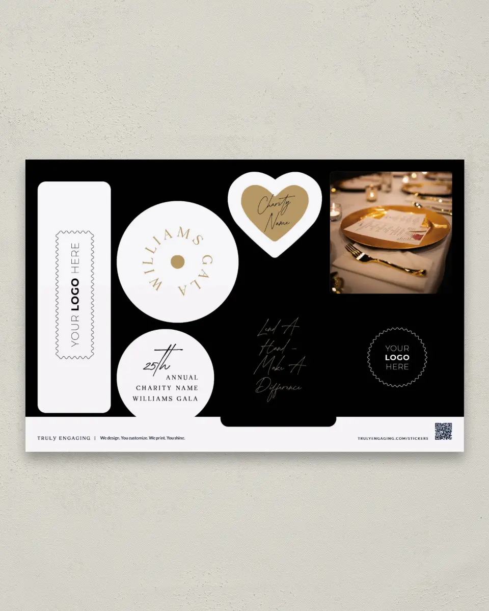 This is a 6" x 9" Business Sticker Postcard called Make an Impact printed in full color