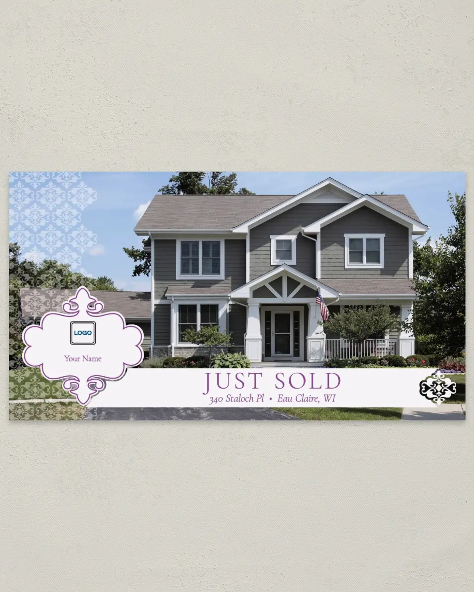 This is a 6" x 11" Postcard called Sold Dreamy printed in full color