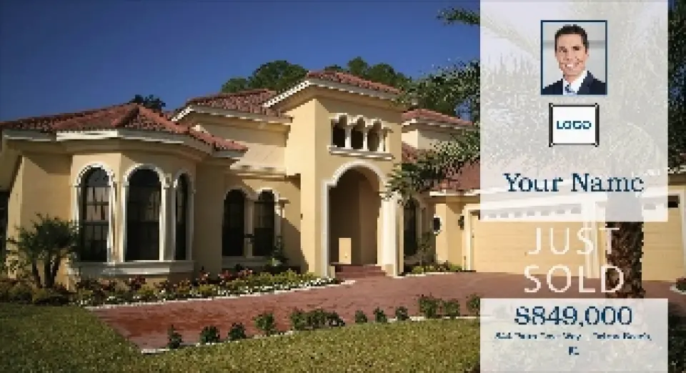 This is a 6" x 11" Postcards with Magnetic Strip called Bold Listing printed in full color