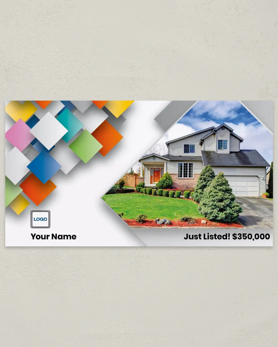 This is a 6" x 11" Postcard called Property Swatch printed in full color