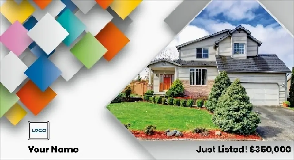 This is a 6" x 11" Postcards with Magnetic Strip called Property Swatch printed in full color