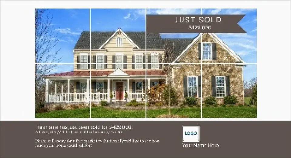 This is a 6" x 11" Postcards with Magnetic Strip called Sold Squared printed in full color