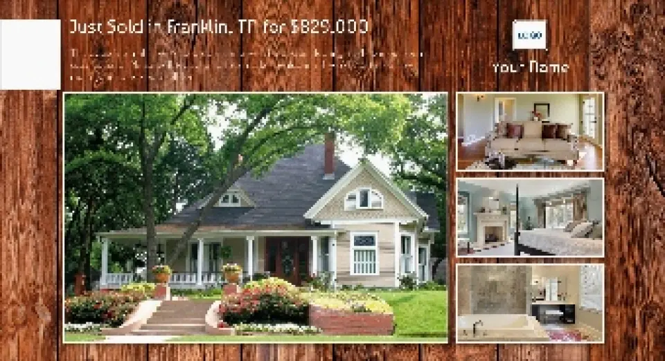 This is a 6" x 11" Postcards with Magnetic Strip called Hardwood Home printed in full color