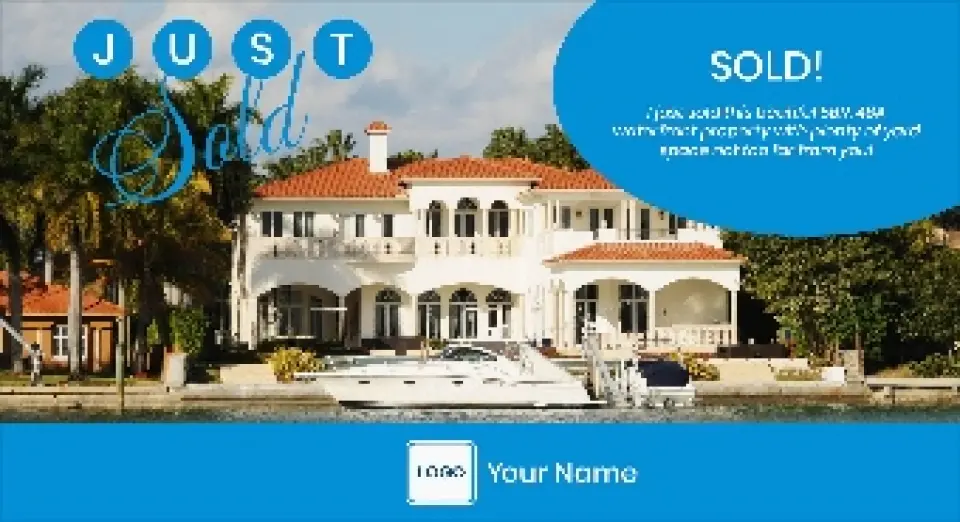 This is a 6" x 11" Postcards with Magnetic Strip called Retro Residence printed in full color
